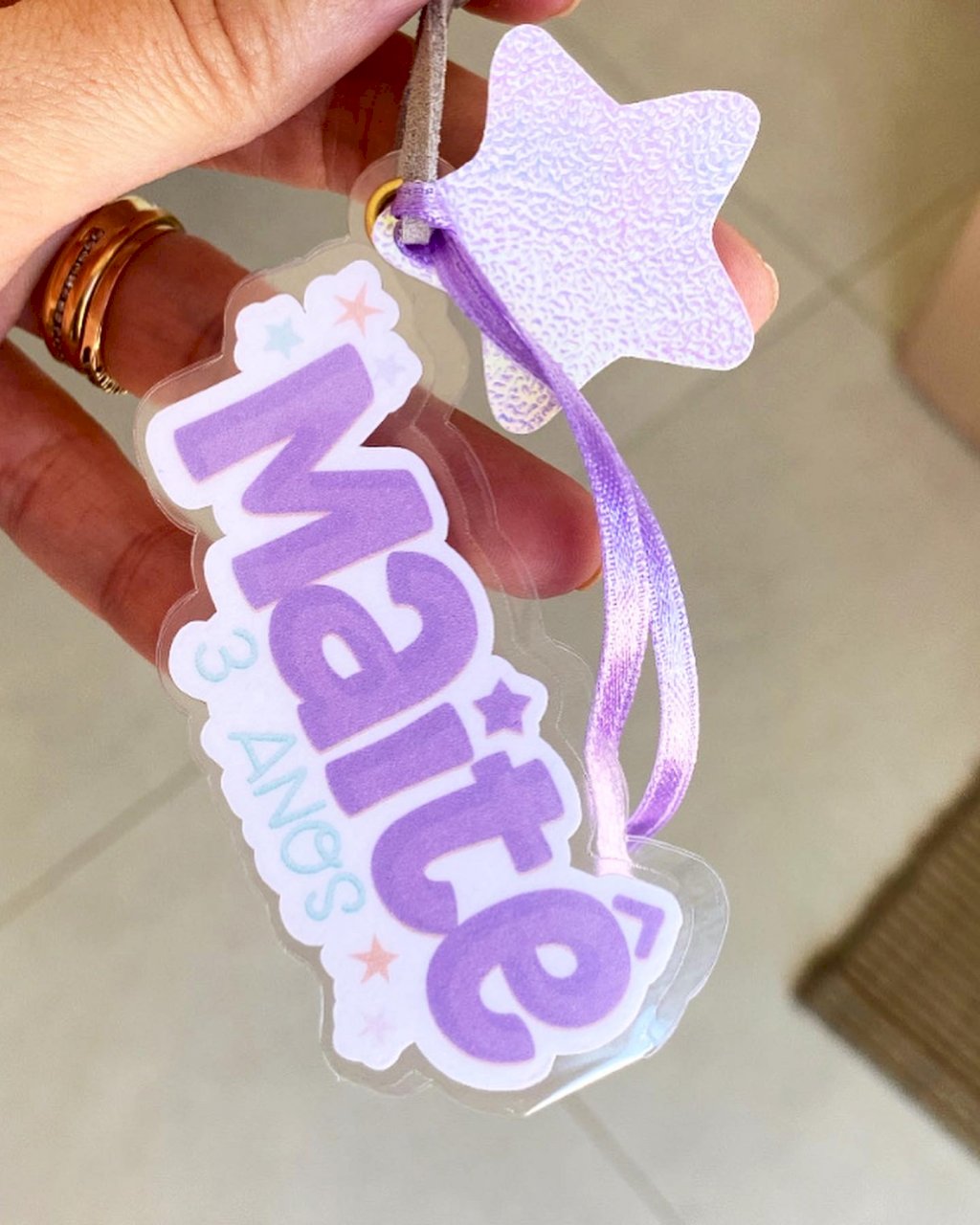 Chaveiro plastificado 