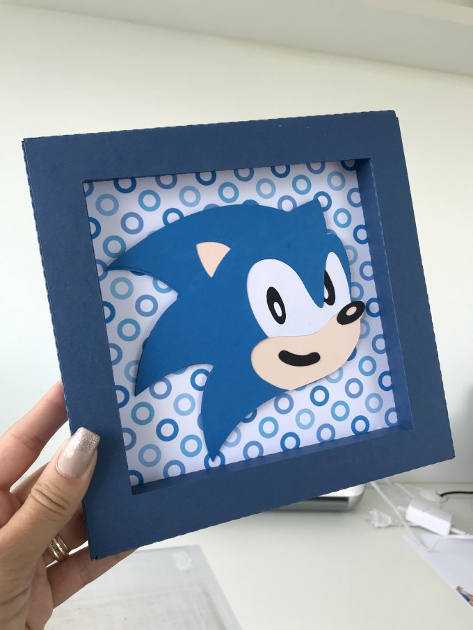 Quadrinho com moldura 18x18