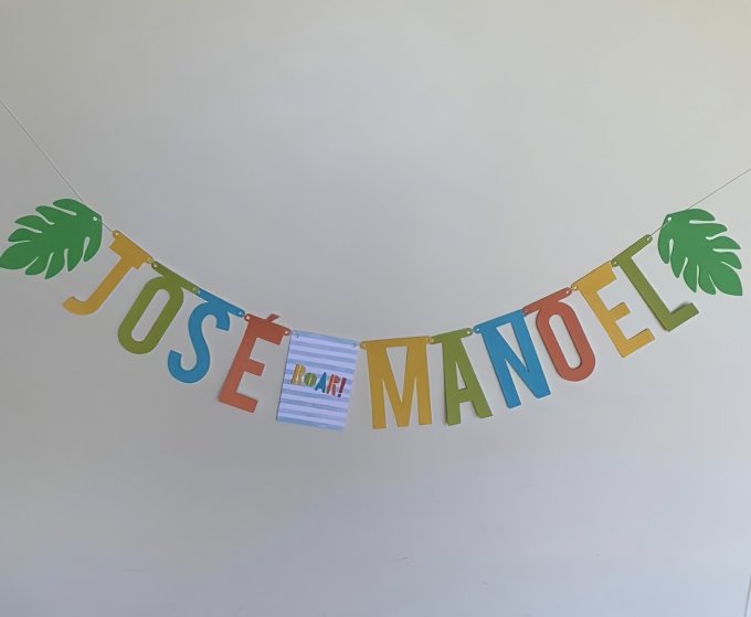 Varal de letras ou bandeirola simples (até 10un)