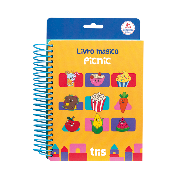 Livro Mágico de Atividades Pic Nic Toy – 18 Páginas + 1 Pincel + 1 Palito – Tris