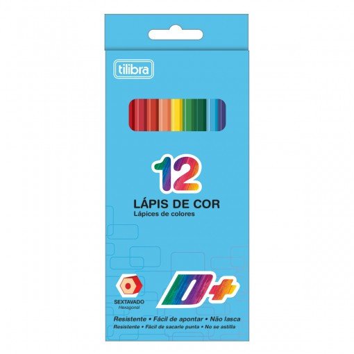 Lápis de Cor 12 Cores  - Tilibra Sextavado D+
