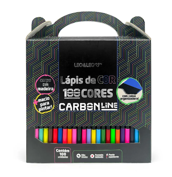 Lápis de Cor Leo&Leo Carbon-line - 100 Cores 