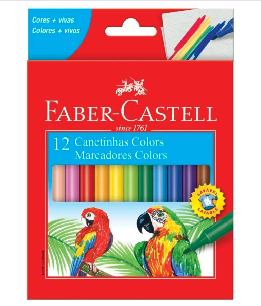 Canetinhas Faber Castell 12 Cores