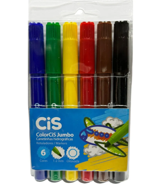 Caneta Colorcis Big - 6 Cores - Cis