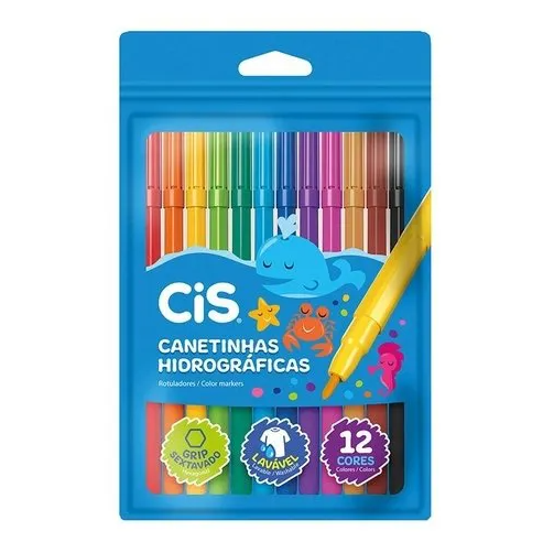 Canetinhas Hidrográficas Cis - 12 Cores