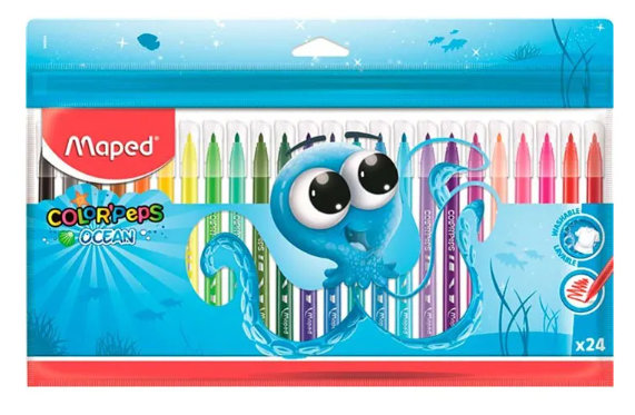 Caneta Hidrográfica 24 Cores - Maped