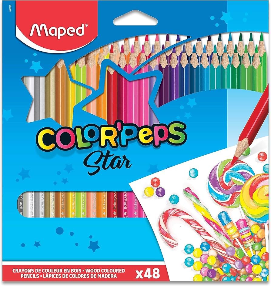 Lápis de Cor 48 Cores - Maped