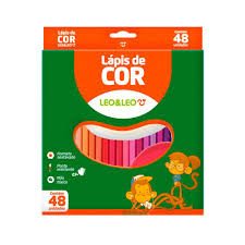 Lápis de Cor 48 Cores - Leo&Leo