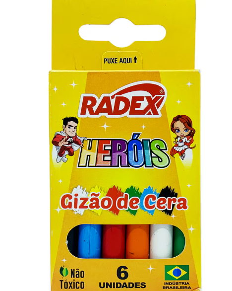 Giz de Cera Radex - 6 Cores