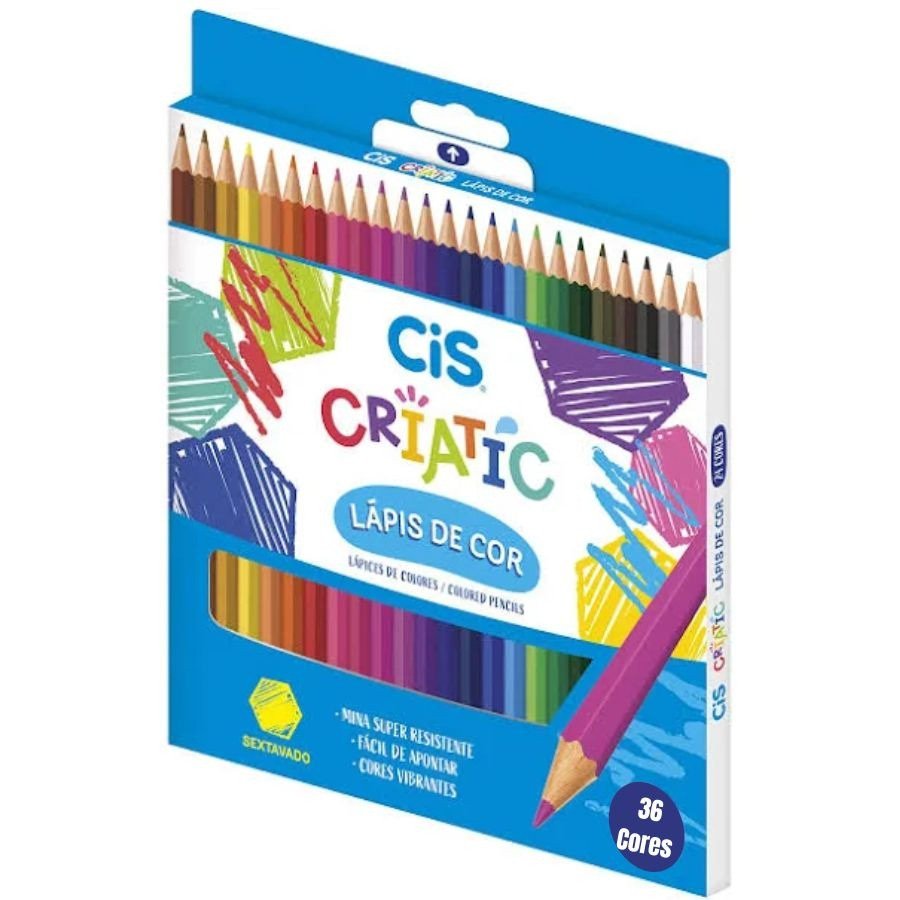 Lápis de Cor Cis Criatic - 36 Cores