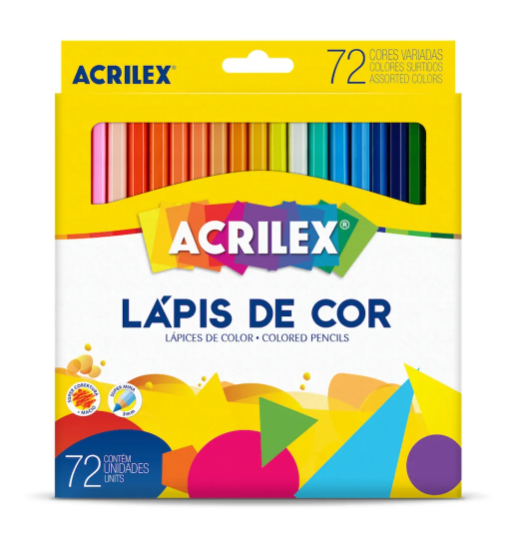 Lápis De Cor 72 Cores Acrilex