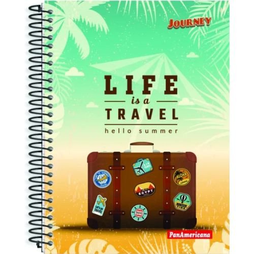 Caderno Journey 15 Matérias - Pan Americana