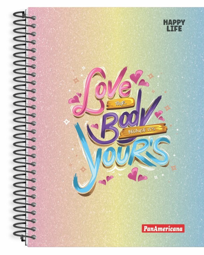 Caderno Happy Life Pan Americana (20 Matérias)