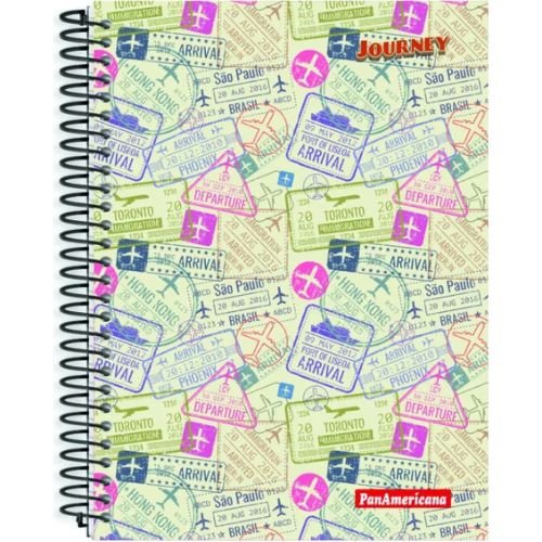 Caderno Journey 15 Matérias - PanAmericana