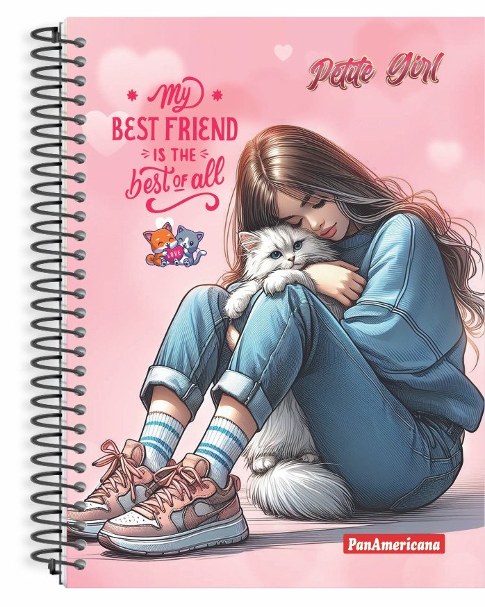 Caderno 10 Matérias Petite Girl PanAmericana
