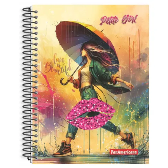 Caderno 10 Matérias Petite Girl PanAmericana