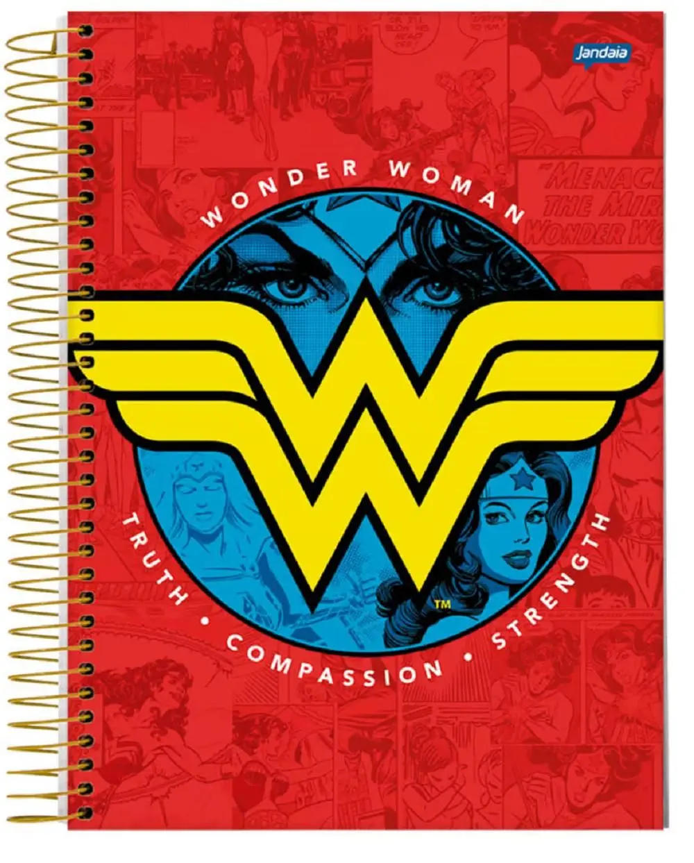 Caderno 1 Matéria - Mulher Maravilha - Jandaia