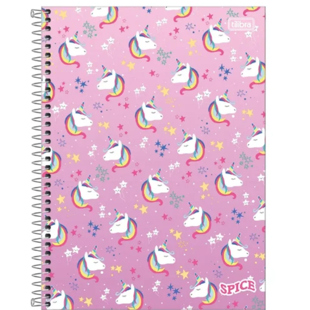 Caderno 1 Matéria Spice Unicórnio - Tilibra