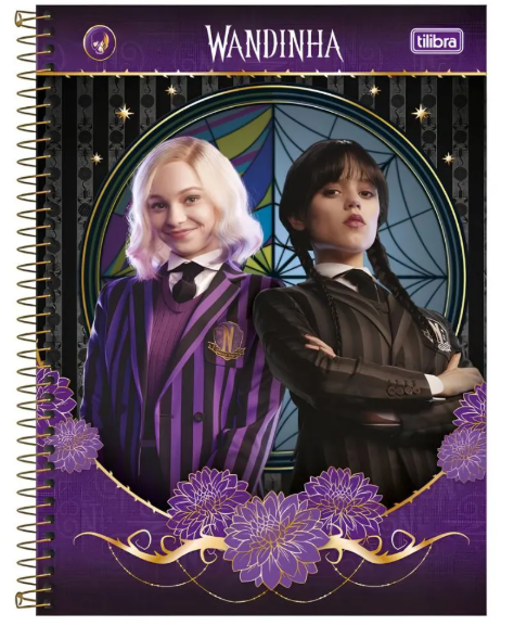 Caderno 1 Matéria Wandinha - Tilibra
