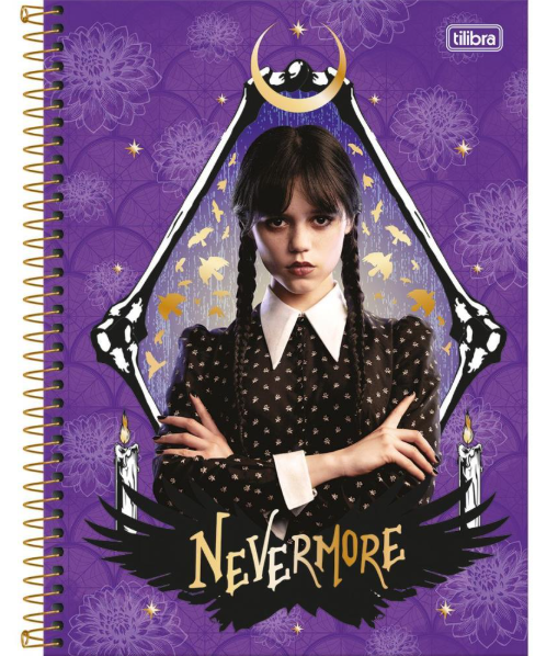 Caderno 1 Matéria Wandinha - Tilibra