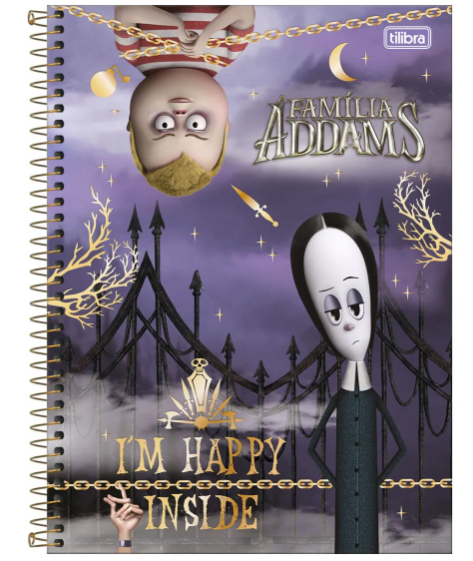 Caderno 1 Matéria Família Addams - Tilibra