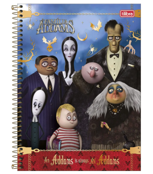 Caderno 1 Matéria Família Addams - Tilibra
