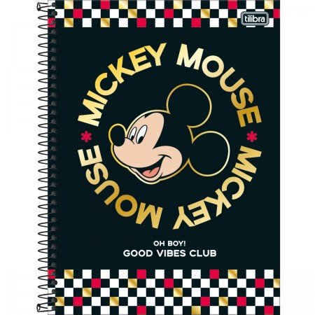 Caderno 1 Matéria Mickey Mousa - Tilibra