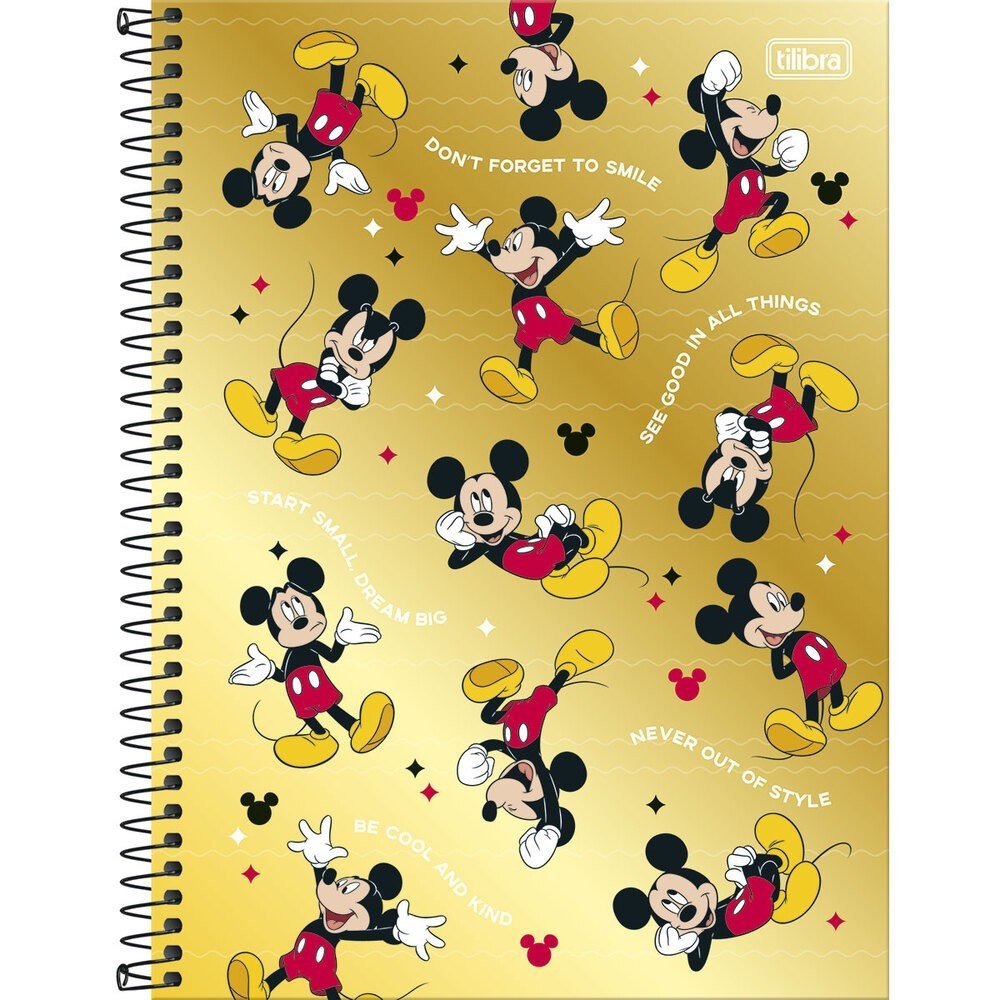 Caderno 1 Matéria Mickey Mousa - Tilibra