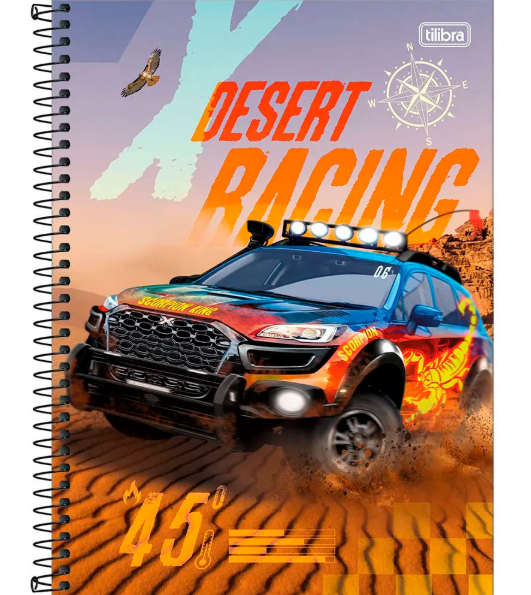 Caderno 10 Matérias X-Racing - Tilibra