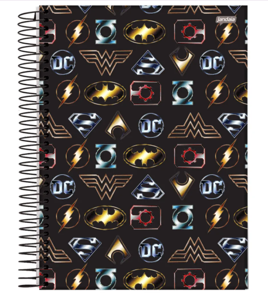 Caderno 10 Matérias DC Heroes - Jandaia