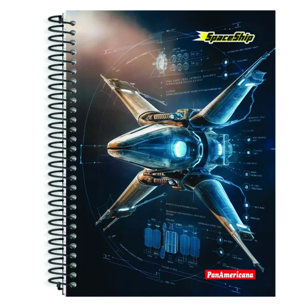 Caderno 10 Matérias Spaceship - PanAmericana