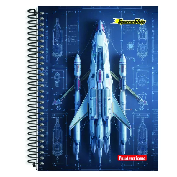 Caderno 10 Matérias Spaceship - PanAmericana