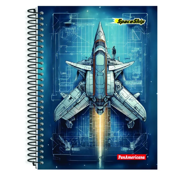 Caderno 10 Matérias Spaceship - PanAmericana