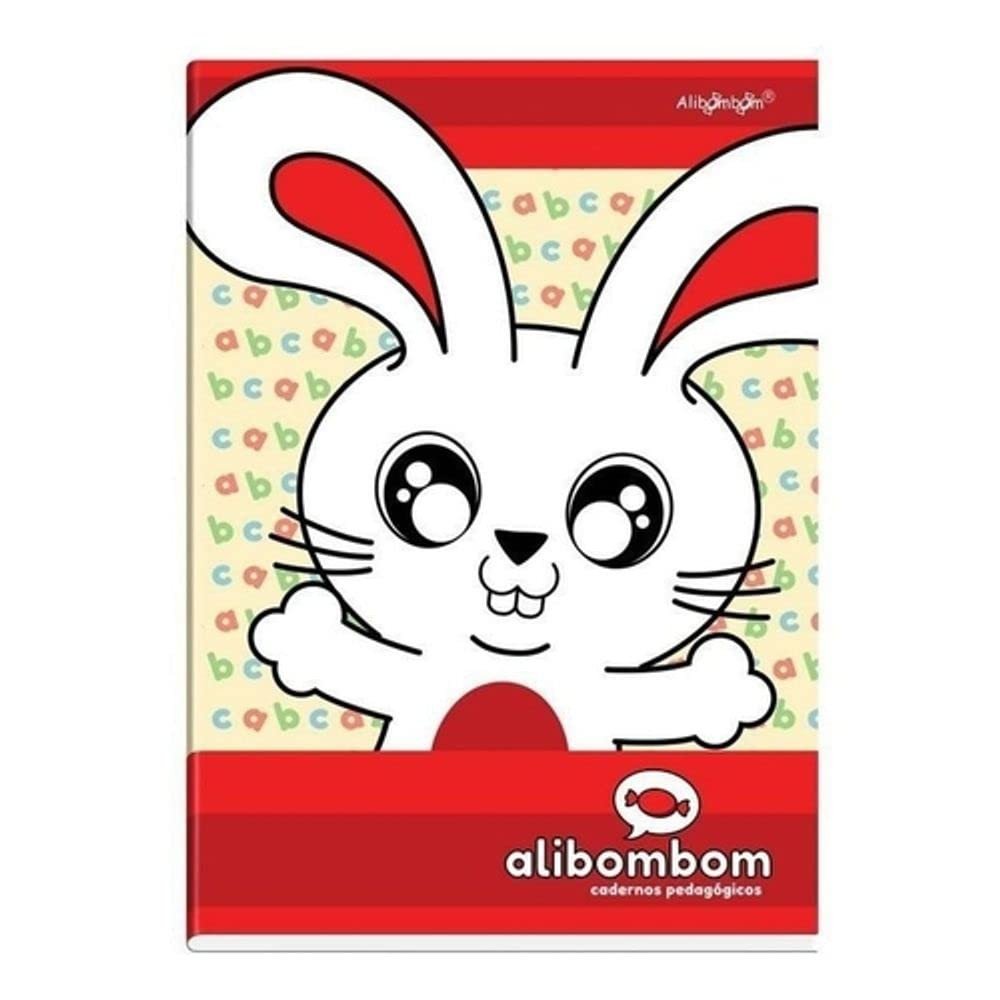 Caderno Alibombom Capa Flexível - Vermelho 123X 60 Fls