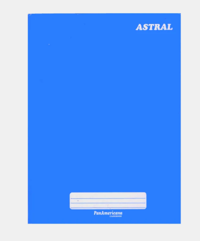 Caderno Capa Dura Astral Azul 96 folhas PanAmericana