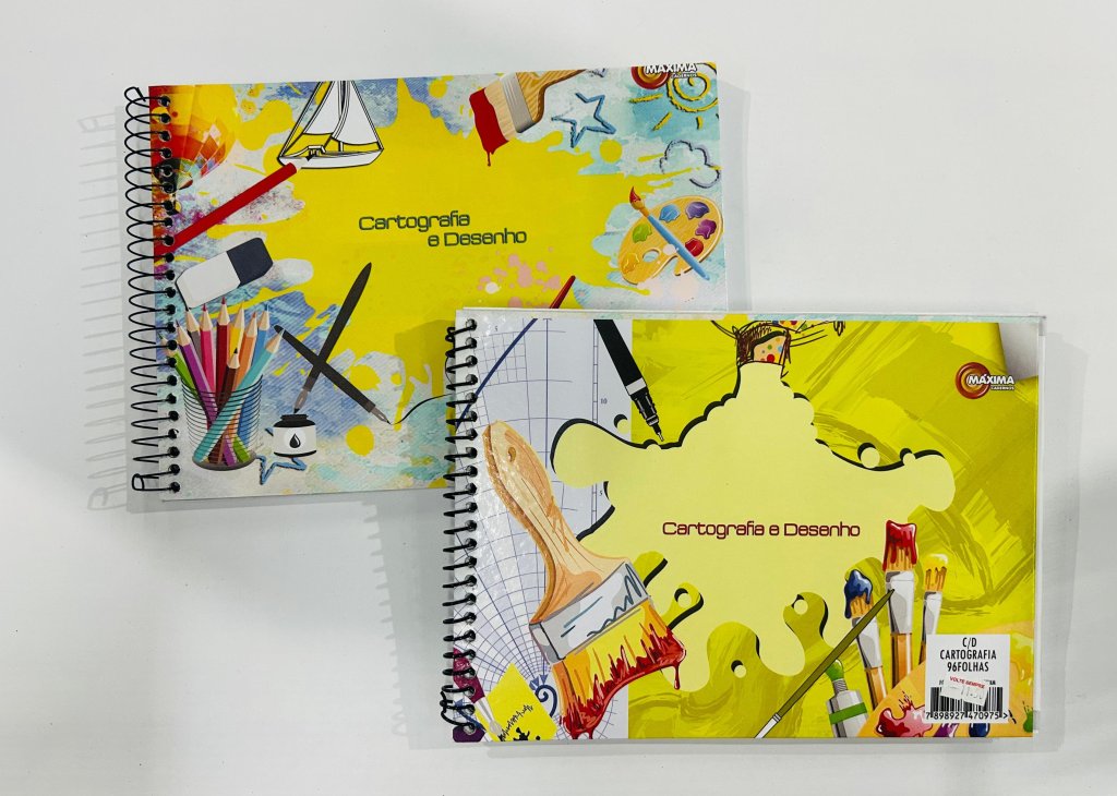 Caderno de Desenho/Cartografia 96 folhas Máxima