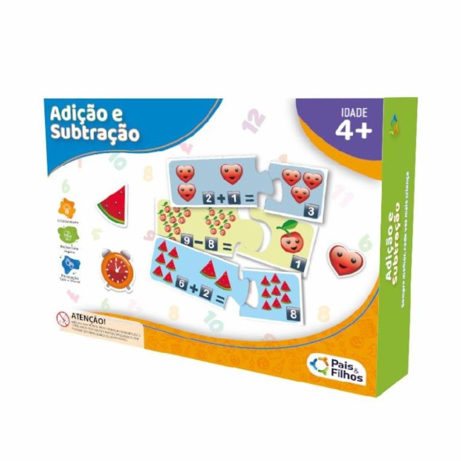 Jogo Pedagógico Ação e Subtração - Pais e Filhos
