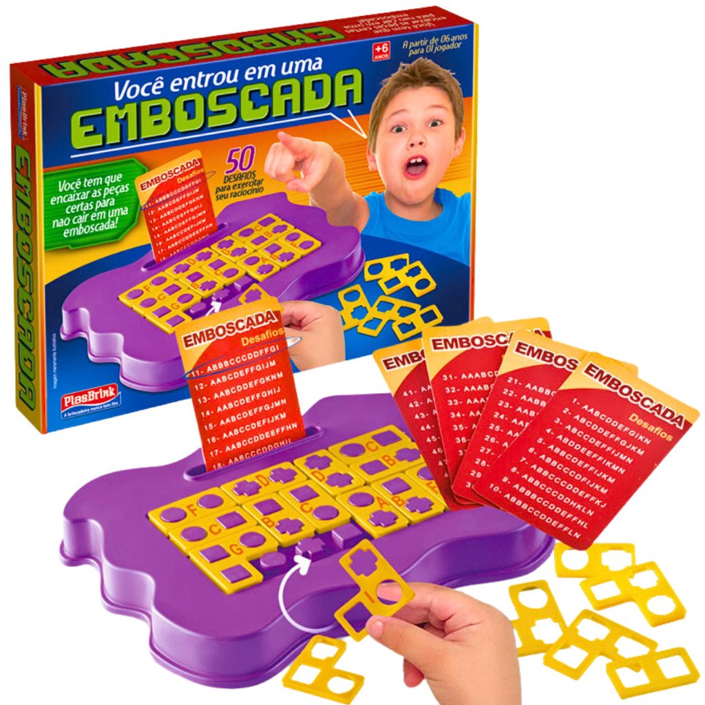 Emboscada Jogo de Desafio Plasbrink 50 Desafios