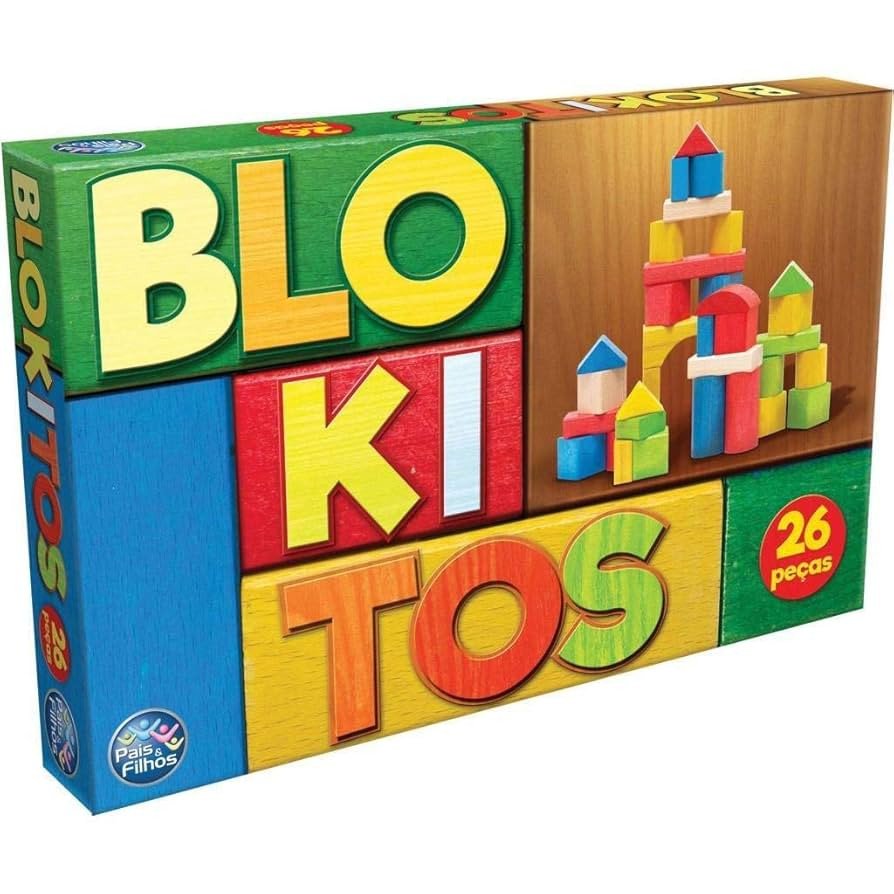 Blocos de Montar - Blokitos - 60 Peças - Pais e Filhos