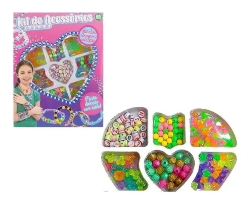 Kit Biju Miçangas Infantil Mania Biju