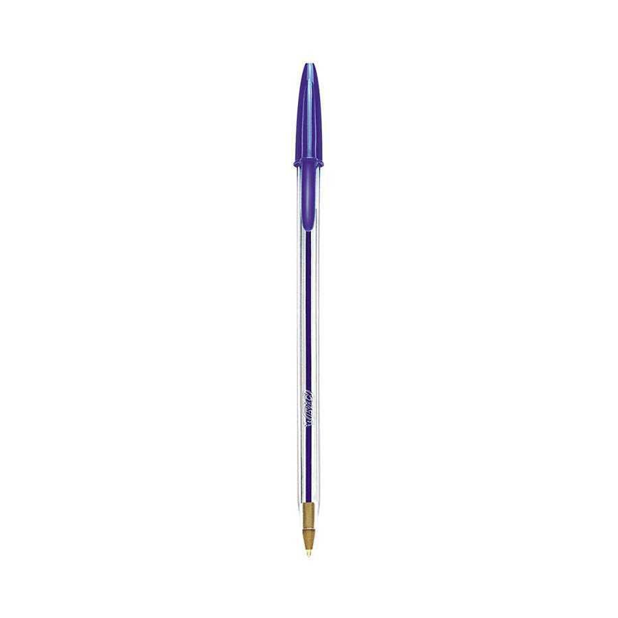 Caneta Azul Bic Cristal Dura Mais – Ponta Esferográfica Média de 1.0mm.