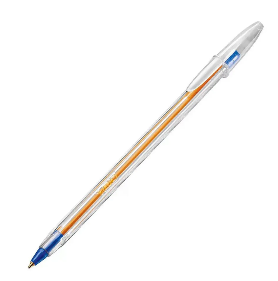 Caneta BIC Cristal Azul Ponta Fina de 0.8mm