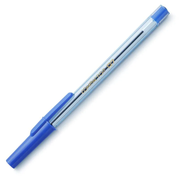 Caneta esferográfica 0.7 Azul - Compactor