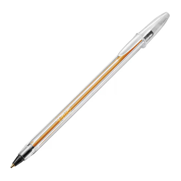 Caneta Cristal Fina Preta Bic 