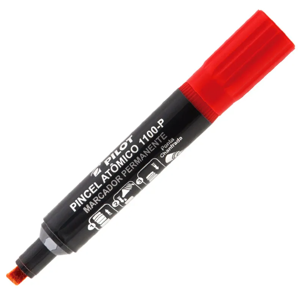Pincel atômico vermelho 1100-P - Pilot