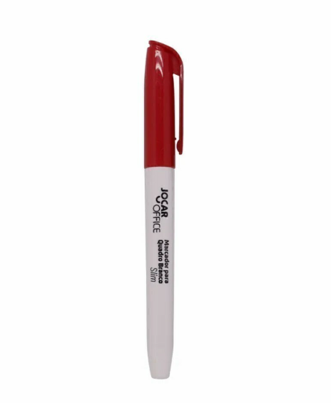 Marcador Para Quadro Branco Slim Vermelho Jocar Office