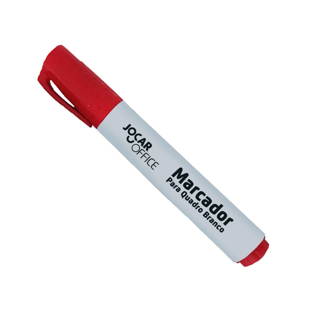 Marcador Para Quadro Branco Recarregável Vermelho