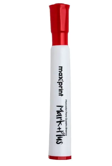 Marcador para Quadro Branco Maxprint Mark Plus Vermelho