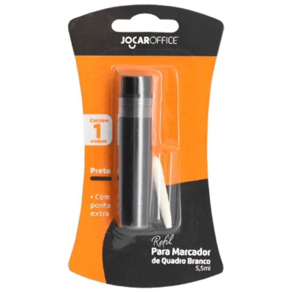 Refil para Marcador de Quadro Branco Preto Jocar Office