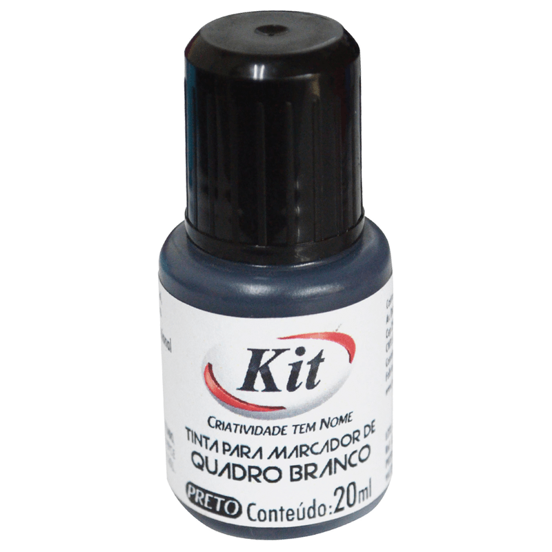 Tinta preta para marcador de Quadro Branco 20ml Kit